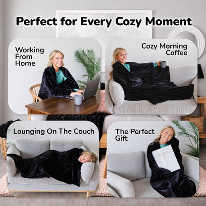 Super Blanky Wearable Blankets for Women & Men, Graduation Day Gift for Her, Cozy Gifts for Women, Wife Birthday Gifts Ideas