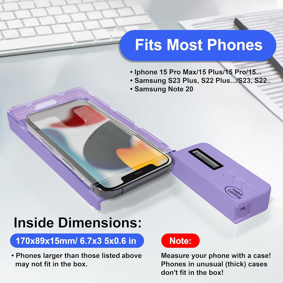 Phone Lock Box, Timed Lock Box Cell Phone Locker