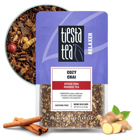 Tiesta Tea Cozy Chai Loose Leaf Spiced Chai Rooibos Tea 2.5oz