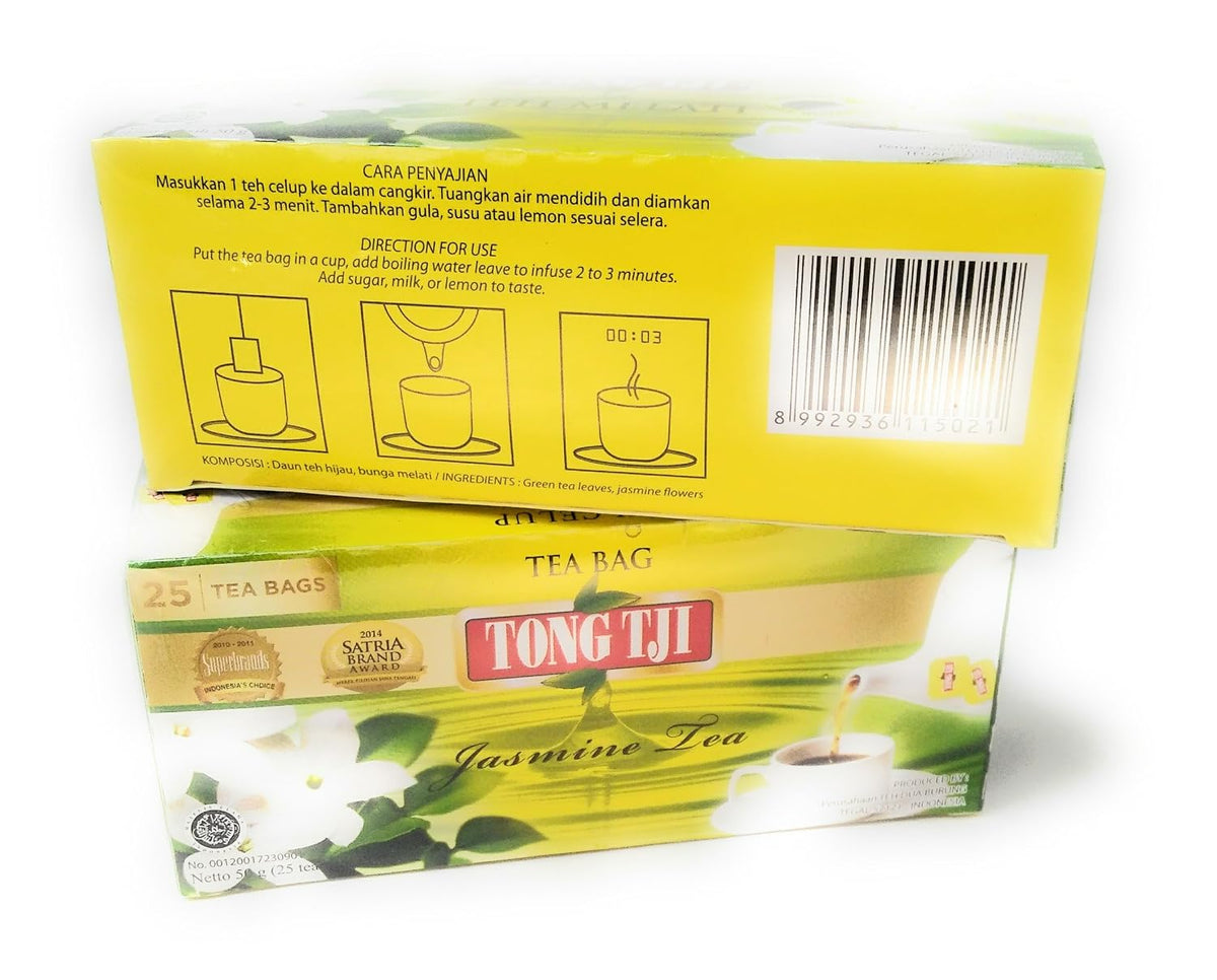 Tong Tji Jasmine Tea 25-ct, 50 Gram (Pack of 2)