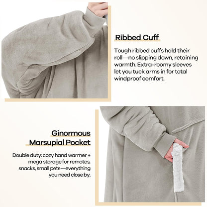 yescool Wearable Blanket Hoodie as Christmas Birthday Gifts for Women Mom - Colors A
