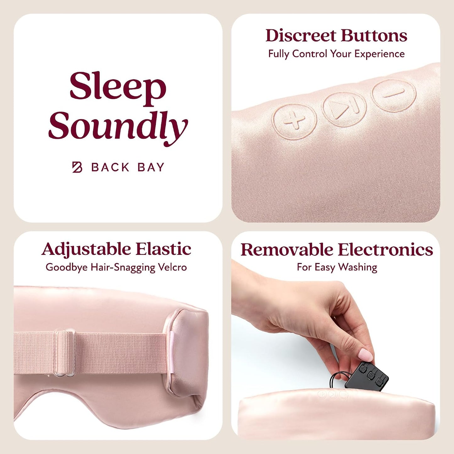 SilkSound 100% Mulberry Silk Bluetooth Sleep Mask, Skin-Friendly Sleeping Eyemask with Bluetooth Headphones, Sleep Gifts for Women, Silk Eyemask Headband Headphones for Sleeping Side Speakers