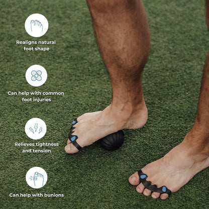 The Toe Spacer from Spacer Mobility, Recovery from the Ground Up, Correct Bunions, Plantar Fasciitis, & Correct Toes | Unisex Therapeutic Toe Spacer - Relieve Foot Pain and Tension | 4-Loop (4-Loop)