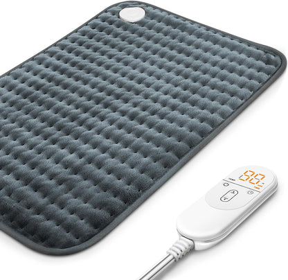 Heating Pad for Back, Electric Heating Pads for Cramps/Abdomen/Waist/Shoulder with 6 Heat Settings and Auto-Off, Moist/Dry Heat pad, Mothers Day Gifts for Mom Women Wife Grandma, 12" x 24"