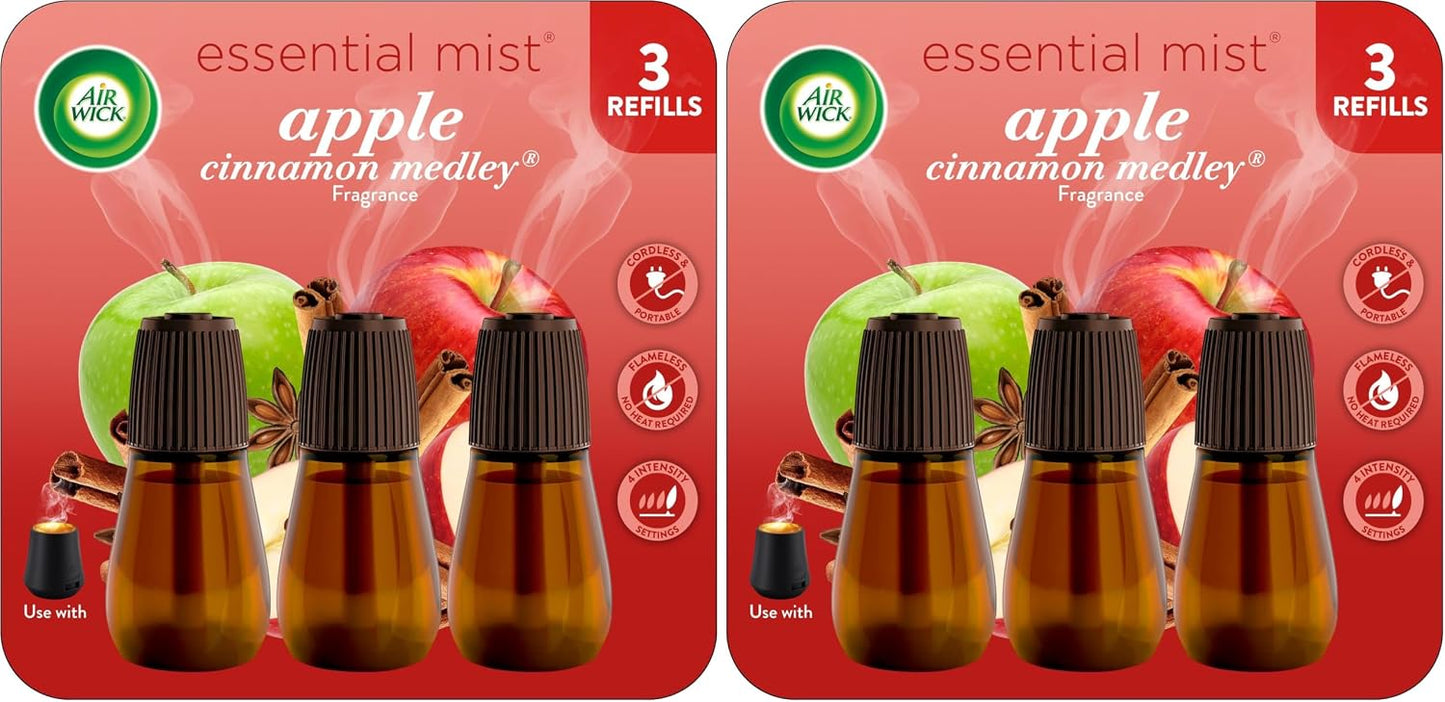Air Wick Essential Mist Refill, Essential Oils Diffuser, Lavender and Almond Blossom, 3 ct, Air Freshener, Aroma diffuser