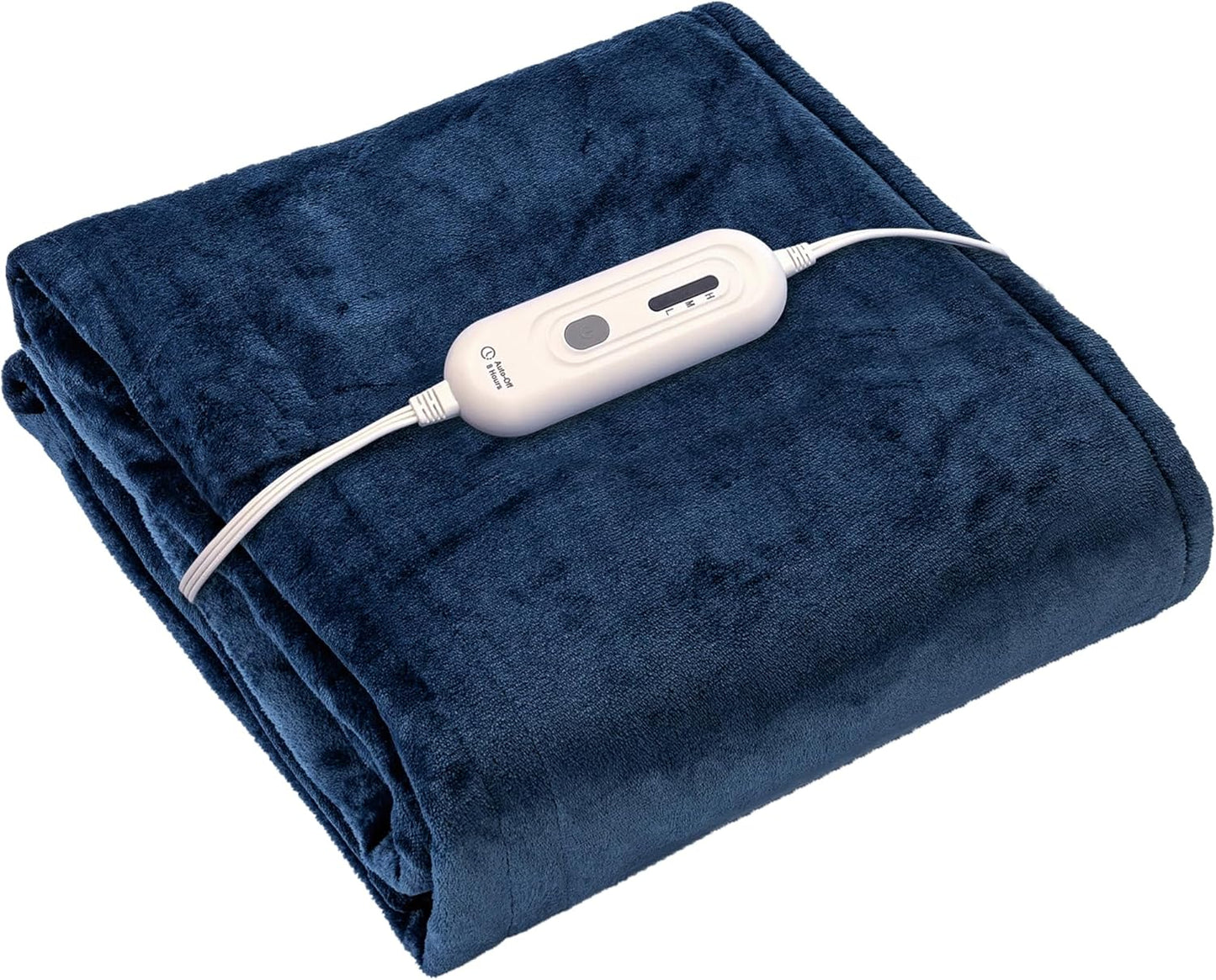 Tefici Heated Blanket Throw 50"x60", Ultra Soft 2-Layer Flannel Electric Blanket, for Home Office Sofa,3 Heat Settings, 4H Auto Off, ETL FCC Certified, Overheat Protection, Machine Washable, Camel