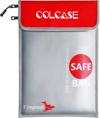 COLCASE Fireproof Document Bag 5200℉ Heat Insulated Waterproof Fireproof
