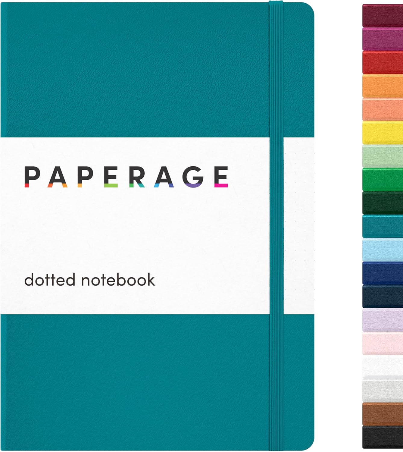 PAPERAGE Lined Journal Notebook, Hardcover Journal for Women & Men, 160 Pages, (5.6 in x 8 in), College Ruled Journaling Notebook for Work, School Supplies & Note Taking, (Black)