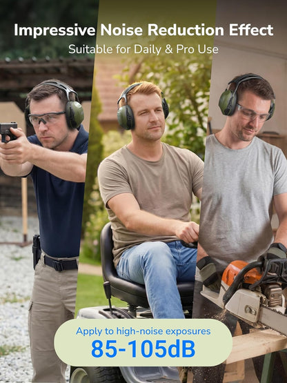 Dr.meter Ear Protection Ear Muffs, Noise Cancelling Headphones for Adults Kids 31dB Earmuffs for Noise Reduction, Hearing Protection for Shooting Gun Range, Mowing, Monster Jam, Sensory, Fireworks