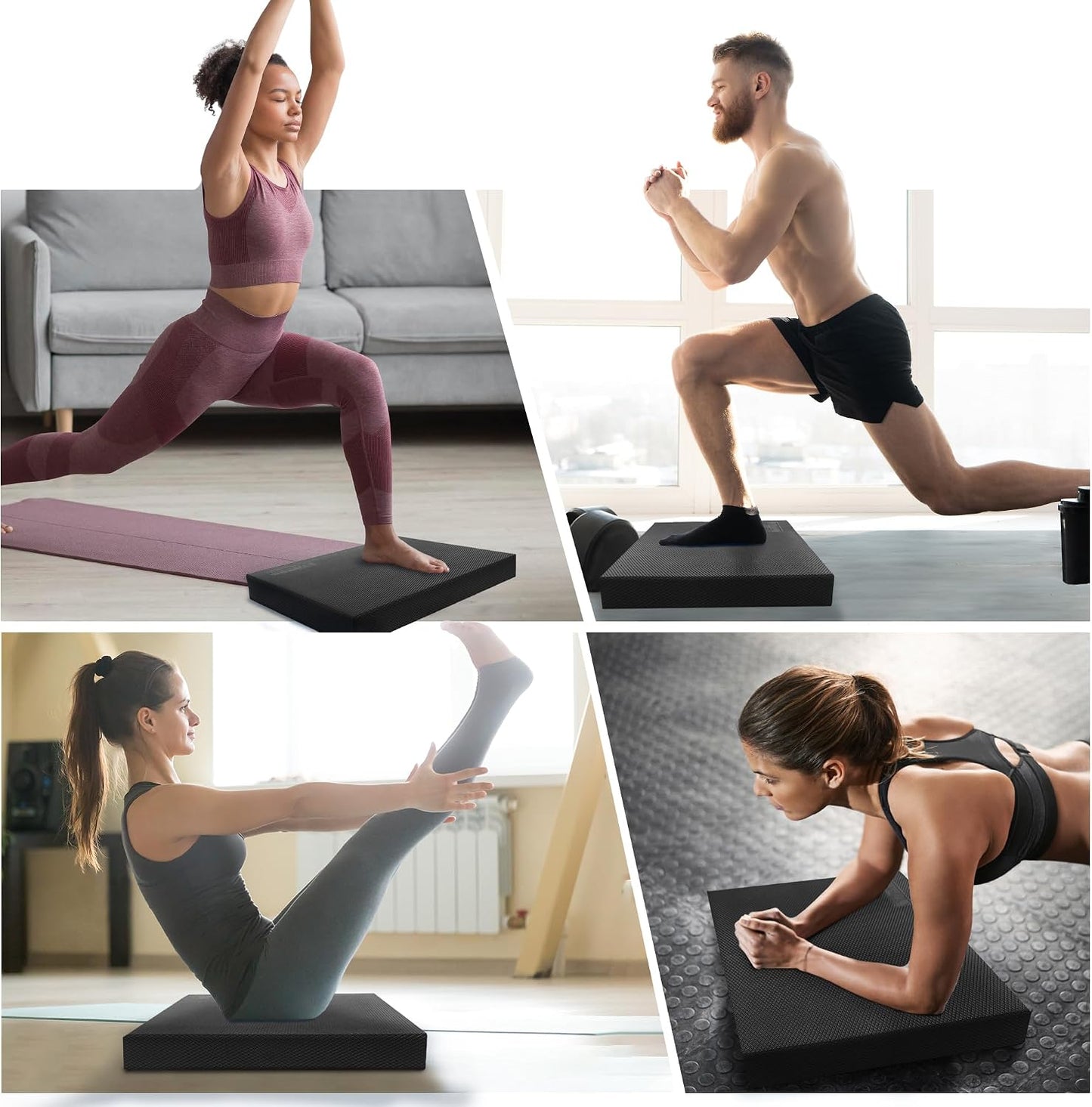 Professional Foam Balance Pad, Large Balance Pads for Physical Therapy, Foam Balance Board for Rehabilitation Stability Workout Knee and Ankle Exercise Strength Training