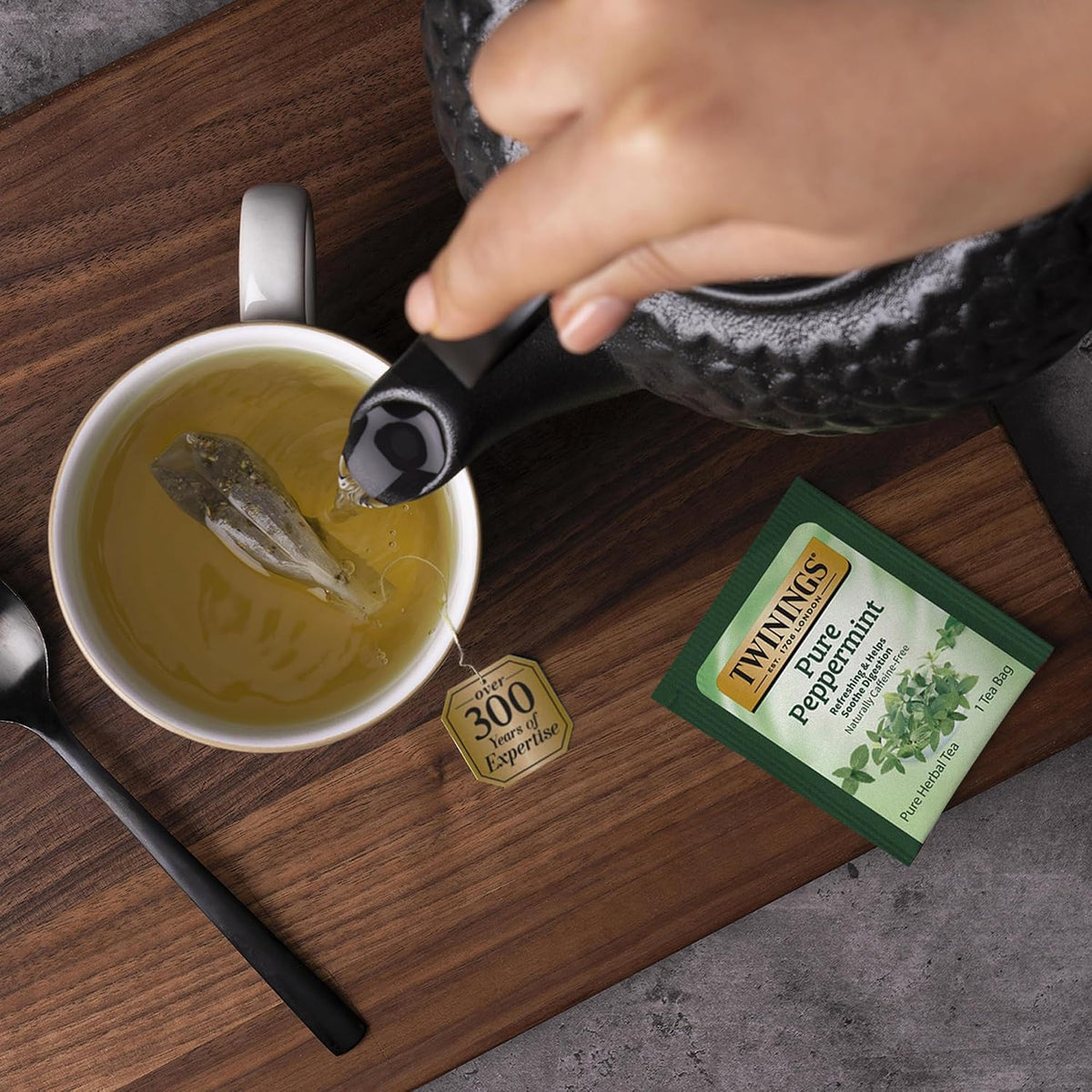 Twinings Herbal & Decaf Tea Variety Pack - Decaf Tea Sampler - Individually Wrapped Herbal Tea Bags, Green Decaf, Lady Grey Decaf, Earl Grey Decaf, Pure Peppermint, Camomile, Rooibos Red, Honeybush Mandarin Orange, Plus 13 More Flavors (Decaf, 1 Count