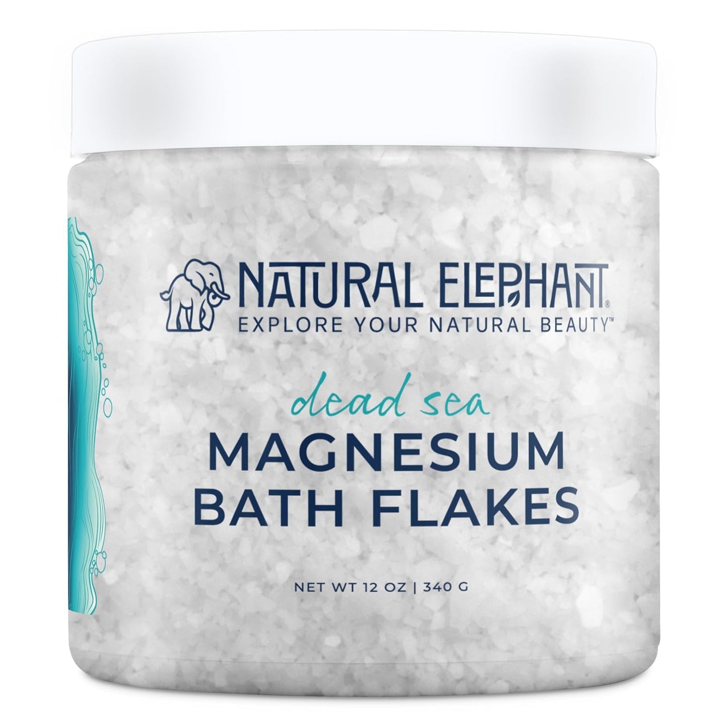 Natural Elephant Dead Sea Magnesium Bath Flakes | 10 lb (Pack of 2 5lb Bags) | Pure Magnesium Chloride Soak for Body and Foot | Ideal for a Soothing Bath Experience | Alternative to Epsom Salt