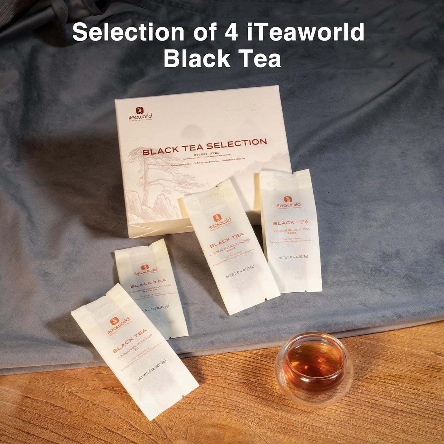 iTeaworld Loose Leaf Chinese Tea Sampler, 8 Flavors (Oolong Tea, Jasmine Flower Tea, Green Tea and White Tea), Each Flavor Comes With 2 Packs Of Loose Leaf Tea Sampler, With Mediumly Caffeinated, Sugar Free for Health, 2.1oz