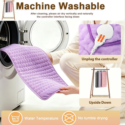 12"x24" Heating pad, Electric Heat Pad 6 Heating &4 Timer Setting