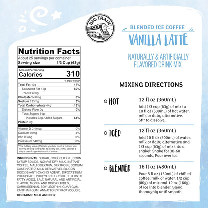 Big Train Vanilla Bean Blended Crème Beverage Mix, 3.5 Pound (Pack of 1) - Colors B