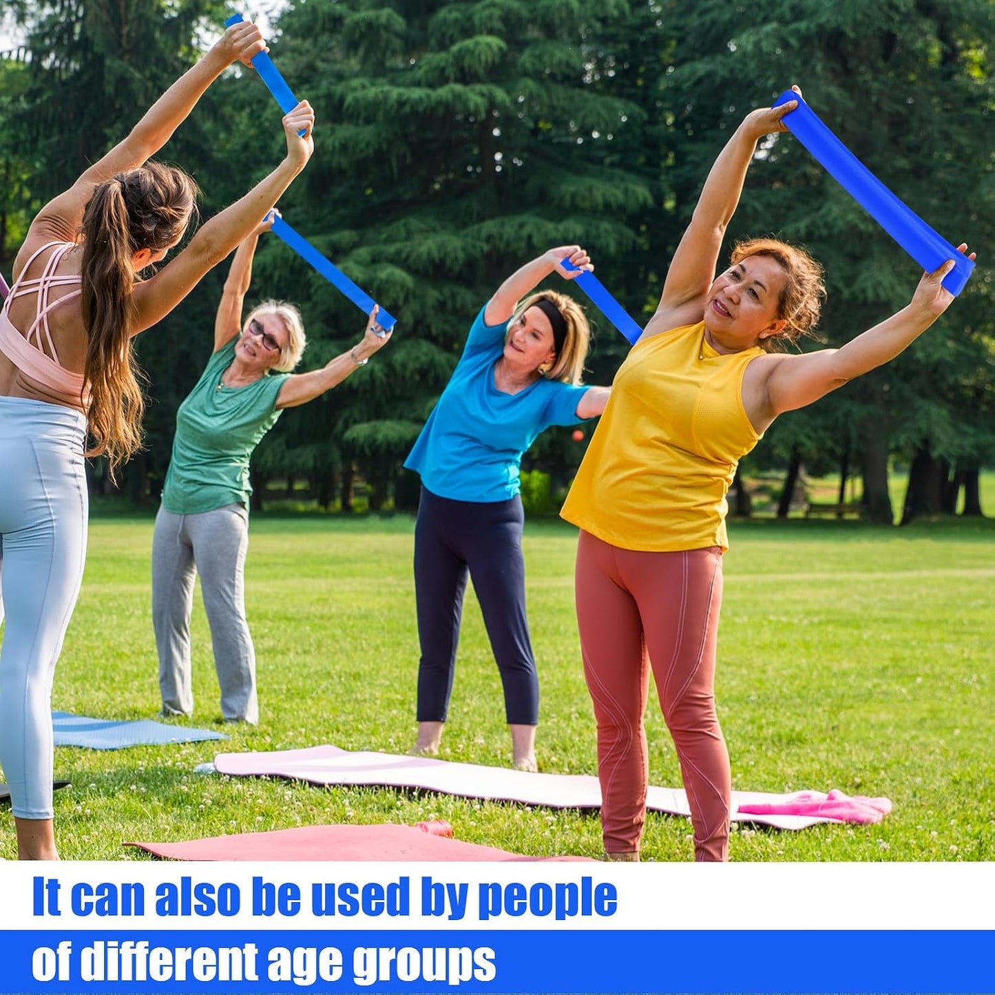 Deekin 20 Pcs Resistance Bands Resistance Loop Exercise Bands Exercise Equipment Elastic Drap Ring for Women and Men Home Fitness, Gym, Yoga