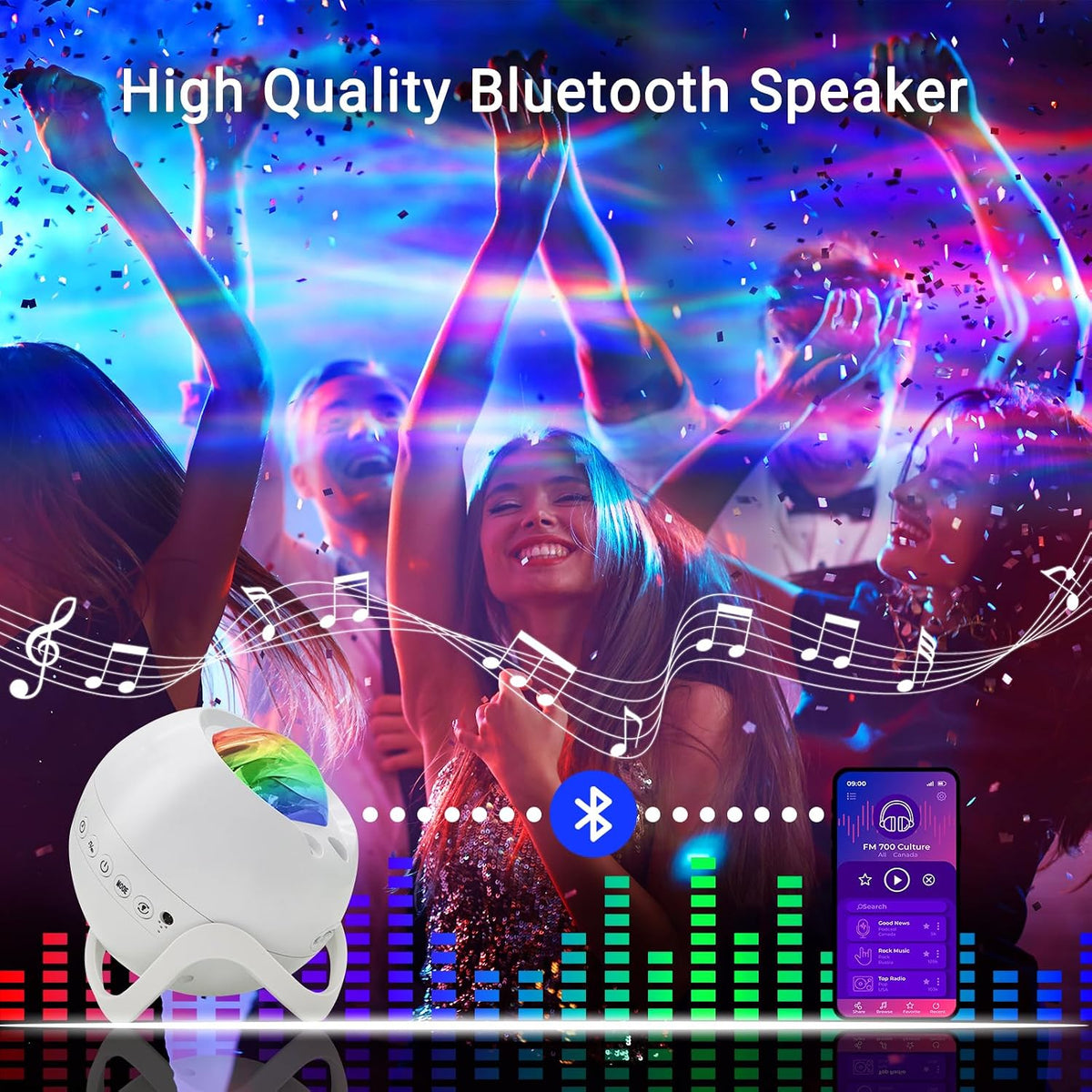 HERHOTER Galaxy Projector,Star Projector with Timer and Remote Control for Adults Bedroom Decoration, Party,Star Night Light