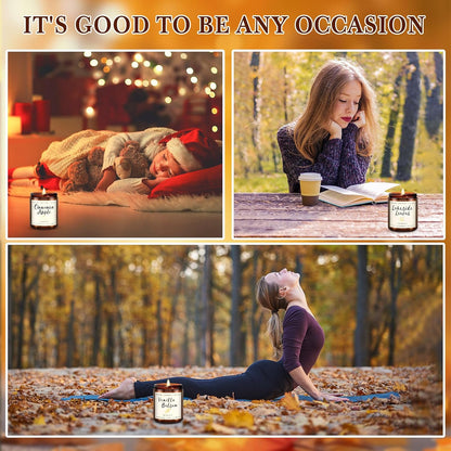 6-Pack Scented Candles for Home, 3.5 Oz Soy Wax Aromatherapy Candle Gift Set, Lavender Chamomile, Eucalyptus Mint & Vanilla, Birthday Gifts for Women, Thank You Graduation Gifts