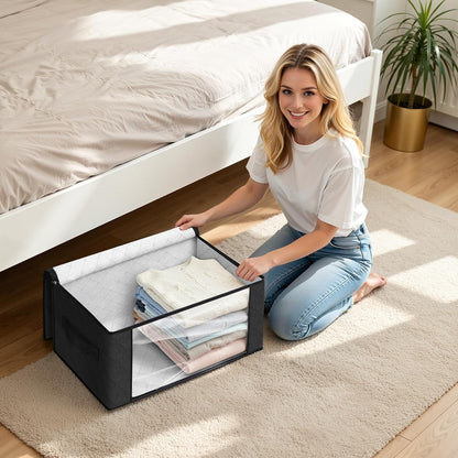 Fab totes Storage Bags for Clothes Blanket Storage Bins with Lids