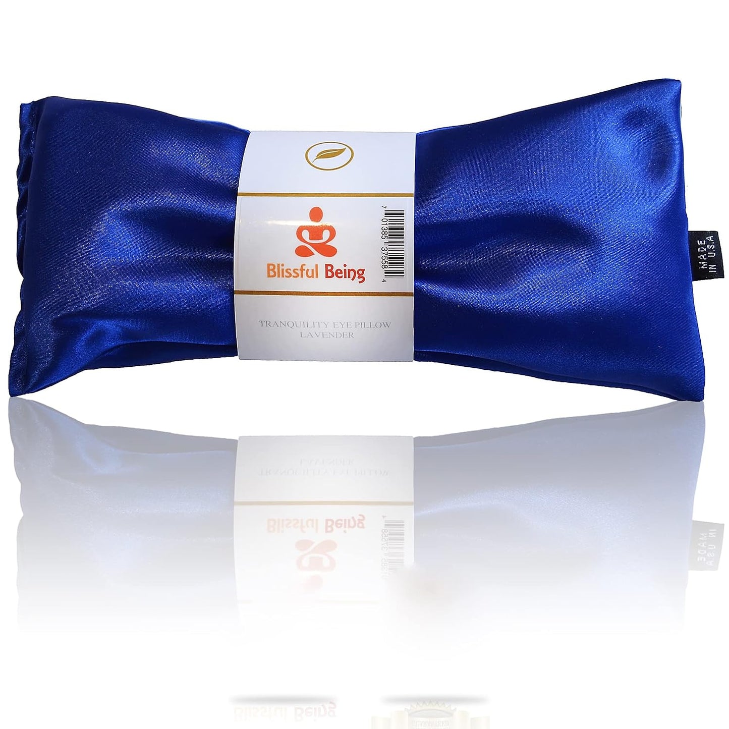 Lavender Eye Pillow | Hot or Cold Weighted Satin Eye Mask Perfect for Sleeping, Yoga, Meditation | Gifts for Women, Birthday, Teachers | Natural Herbal Relaxation | Made in USA (Aqua)