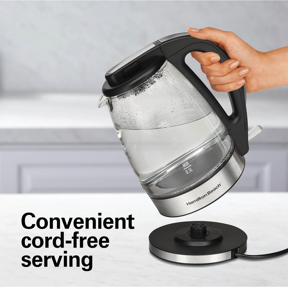 Hamilton Beach 1.8 Liter Electric Tea Kettle, Water Boiler & Heater