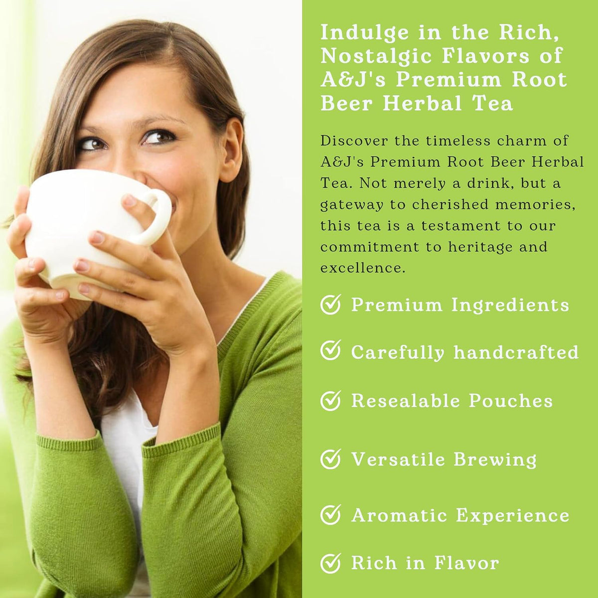 Nelson's Tea AandJ's Root Beer Sarsaparilla Loose Leaf Harmonious Tea, 2 oz
