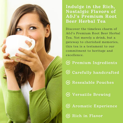 Nelson's Tea AandJ's Root Beer Sarsaparilla Loose Leaf Harmonious Tea, 2 oz