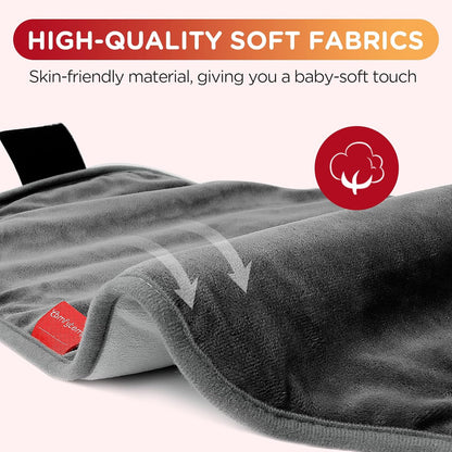 Heating Pad for Back, Comfytemp Fathers Day Dad Gifts for Men, Large Electric Lower Back Heating Pad, FSA Eligible HSA Heat Pads for Women Mom Period Lumbar Abdomen, XL Heated Belt — 11 Auto-Off, Grey
