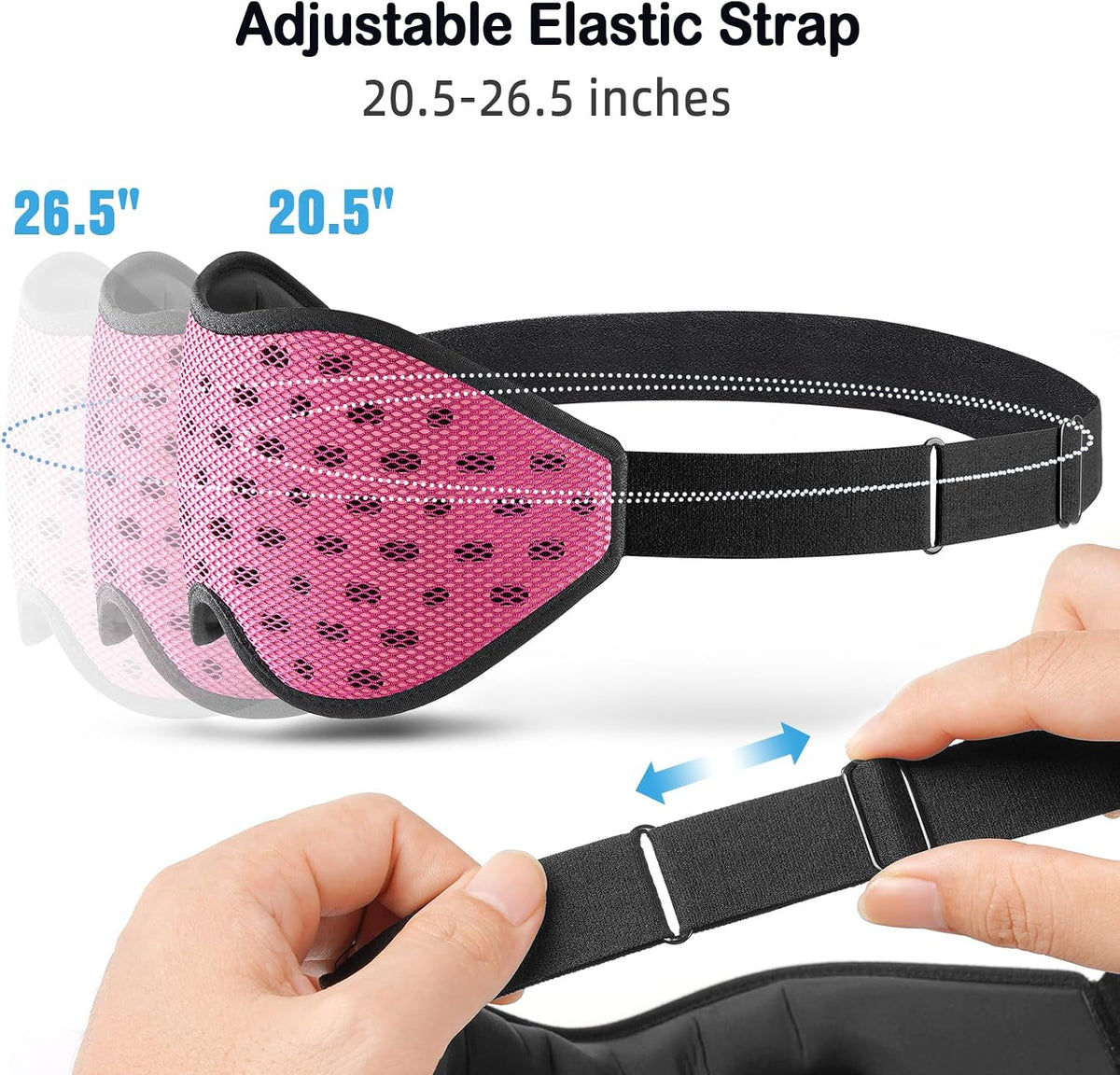 LitBear Breathable Sleep Mask, 3D Eye Mask Sleep for Side Sleeper Women Men