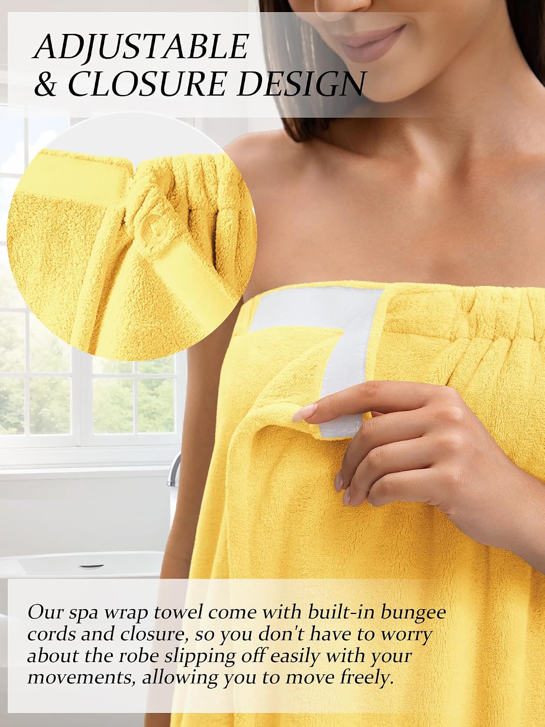 Towel Wrap For Women After Shower，Plush Bath Robe Female，Sauna Spa Wrap Around Towels With Pockets