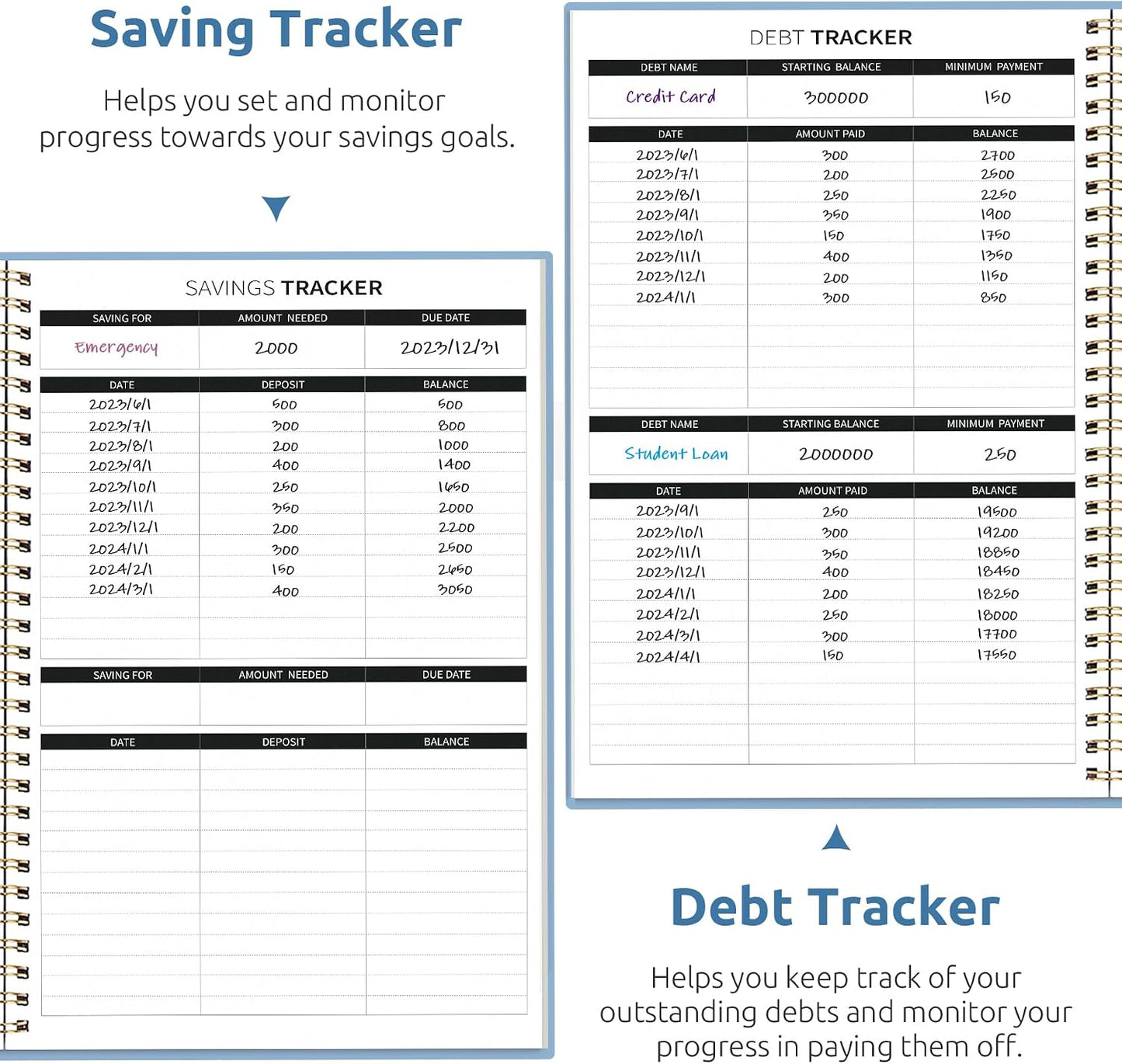 Budget Planner - Monthly Budget Book with Expense Tracker Notebook, Undated Bill Organizer & Finance Planner to Take Control of Your Money, Account Book to Manage Your Finances-Pink