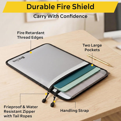 Fireproof Document Bag - Fireproof Box [Thermal Insulated] Fireproof Safety