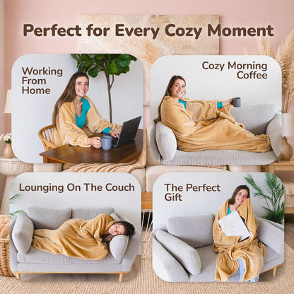 Super Blanky Wearable Blankets for Women & Men, Graduation Day Gift for Her, Cozy Gifts for Women, Wife Birthday Gifts Ideas