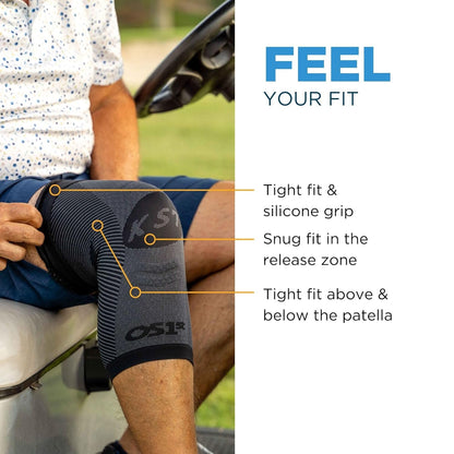 OrthoSleeve Compression Knee Brace, Knee Sleeve for ACL, MCL, Injury Recovery, Meniscus Tear, Pain, Aching Knees, Patellar Tendonitis & Arthritis Pain