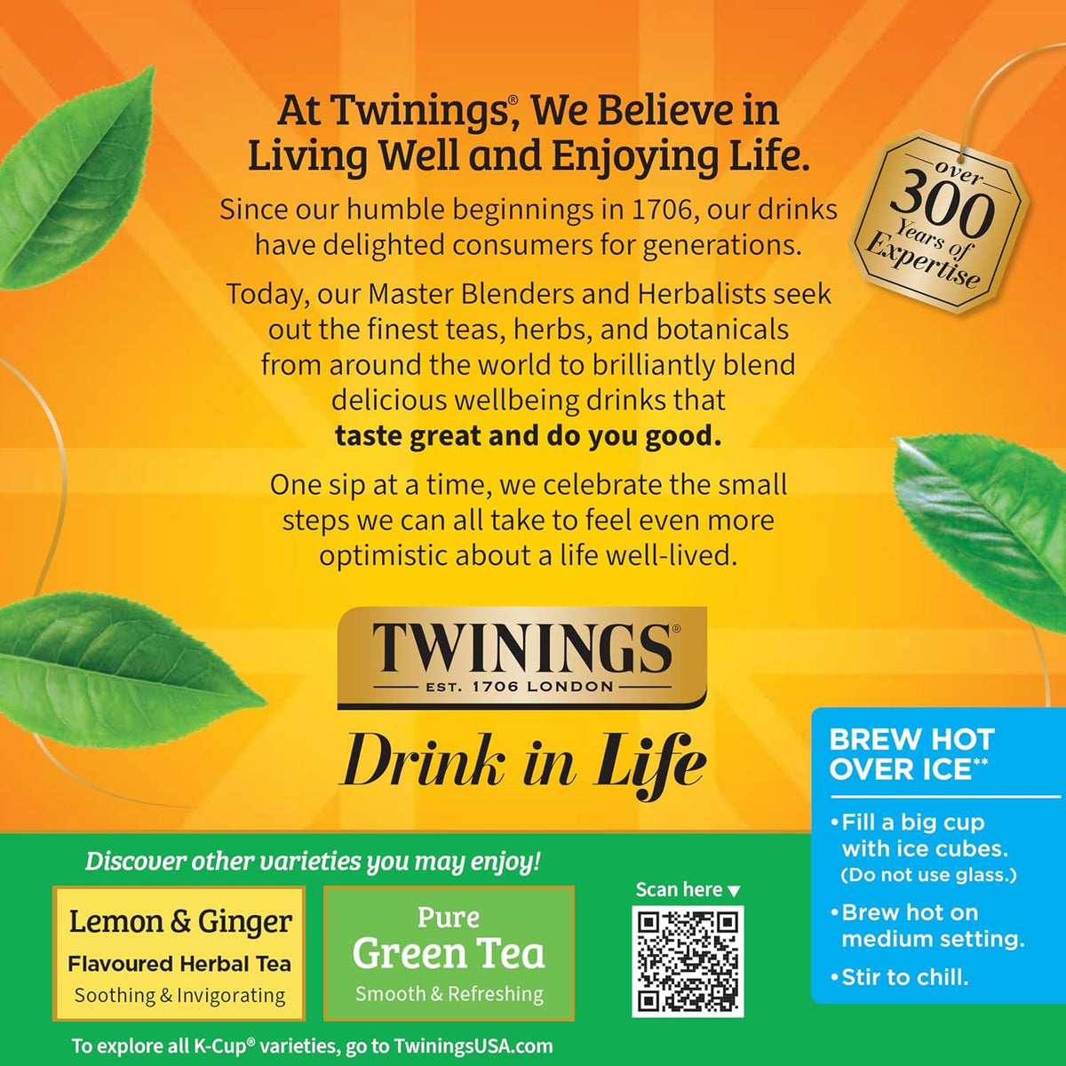 Twinings Decaffeinated Green Tea K-Cup Pods for Keurig, 24 Count (Pack of 1), Smooth Flavour, Enticing Aroma, Enjoy Hot or Iced