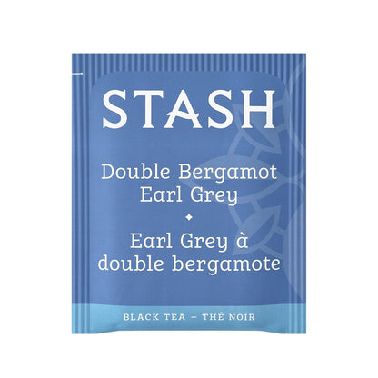 STASH Double Bergamot Earl Grey Black Tea, 100 Bags Bulk Pack, Caffeinated