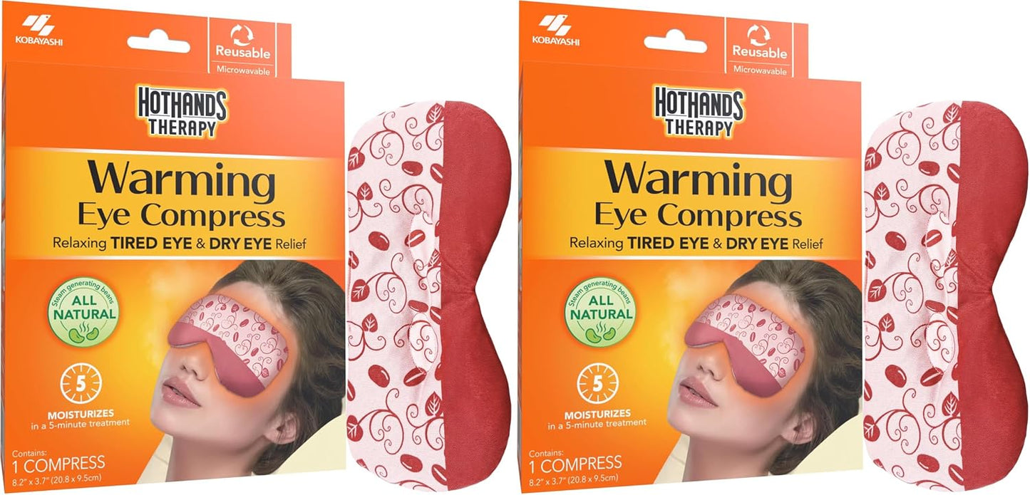 HotHands Steam Therapy Unscented Reusable Eye Pillow, Red, One Size