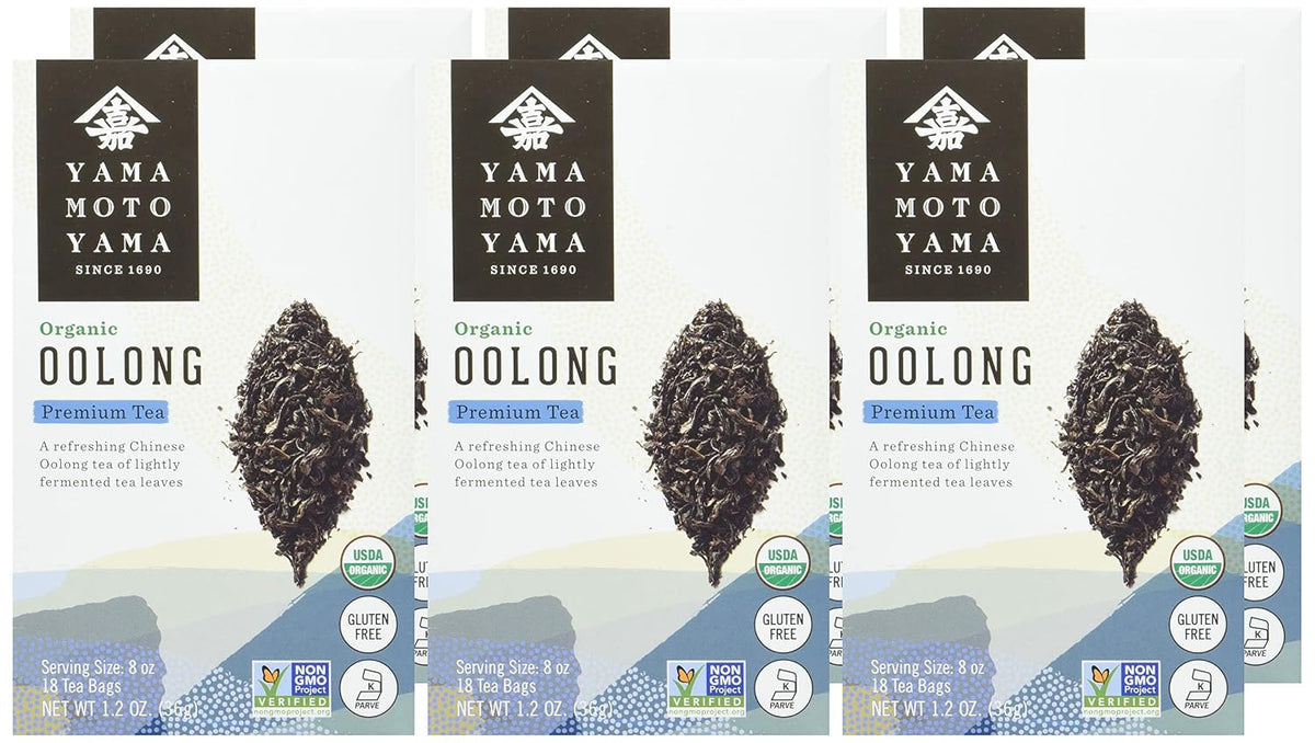 Yamamotoyama Organic Oolong Tea Bag 18 ct (Pack of 6)