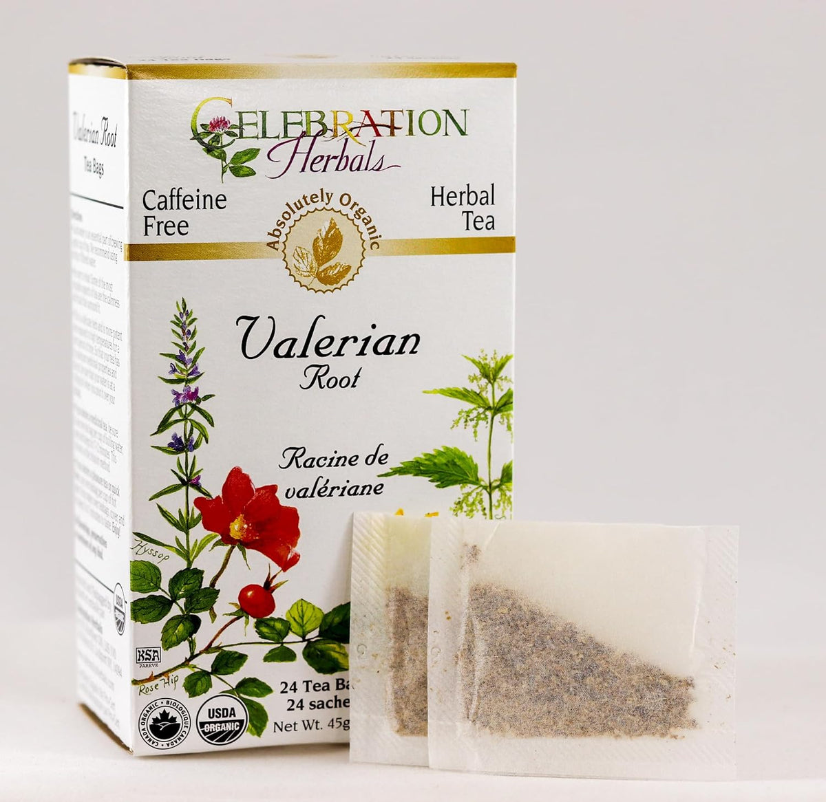 Celebration Herbals Tea Valerian Root Organic -- 24 Herbal Tea Bags