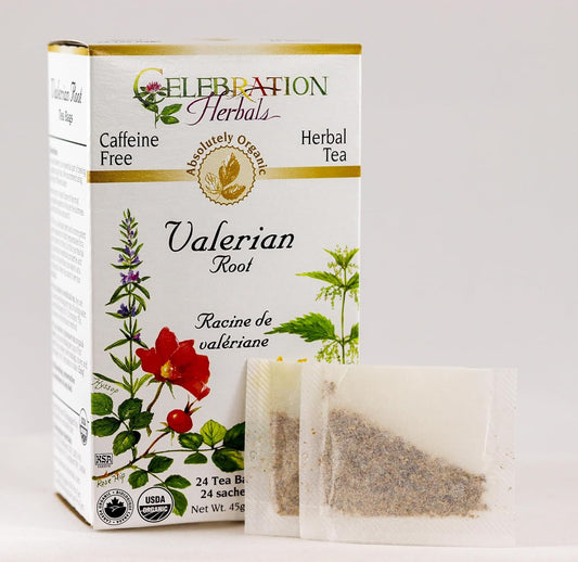 Celebration Herbals Tea Valerian Root Organic -- 24 Herbal Tea Bags