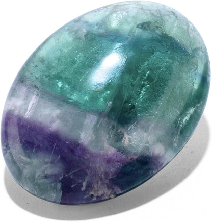 KALIFANO Palm Stone with Healing & Calming Effects - AAA+ Grade High Energy Worry Stone with Information Card - Reiki Crystal Used for Courage (Family Owned and Operated)
