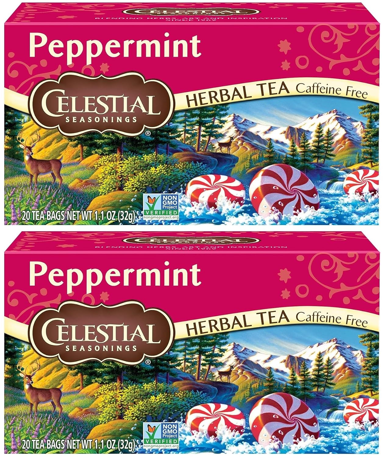 Celestial Seasonings, Tea, Peppermint, 20 ct