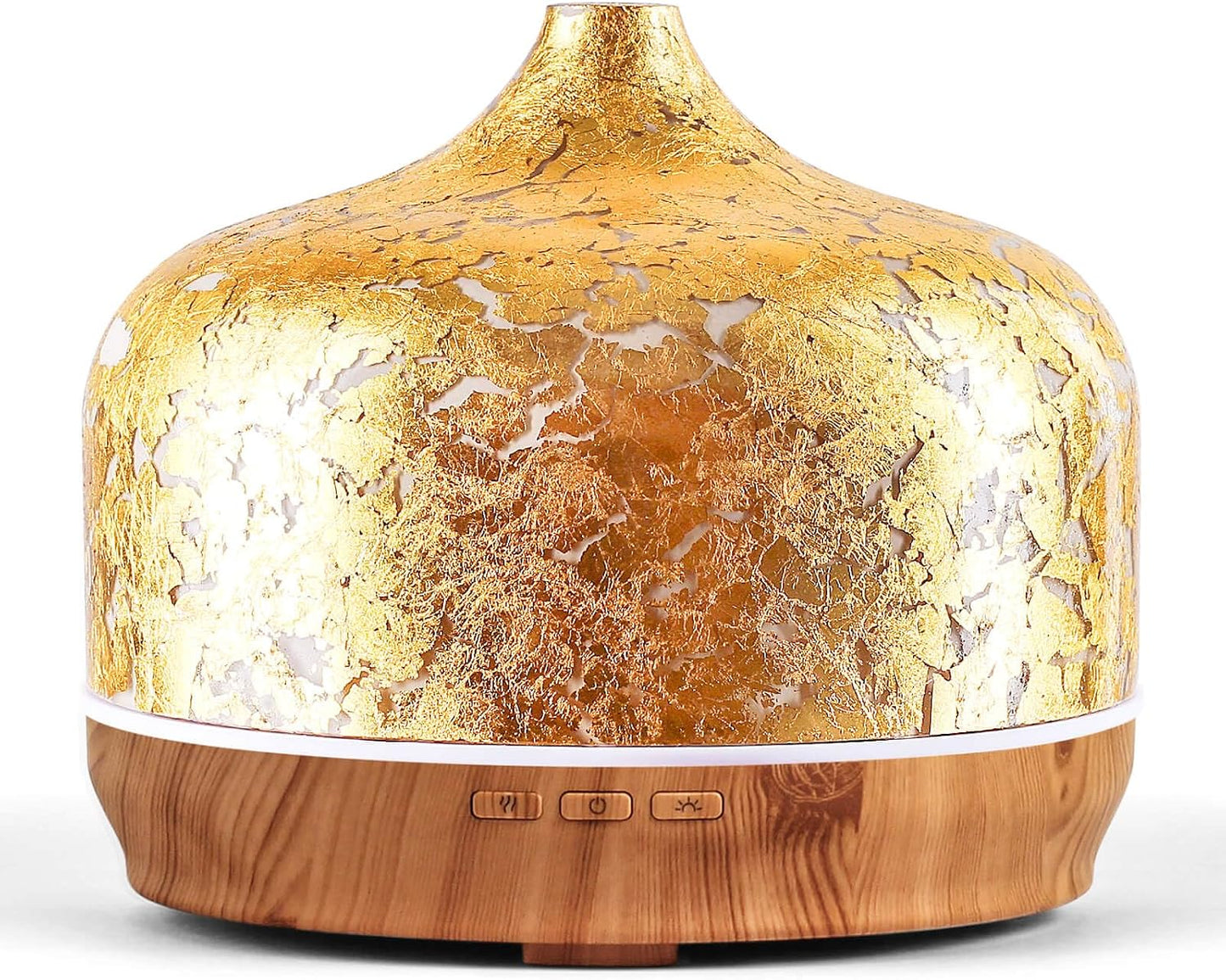 Porseme 500ml Glass Essential Oil Diffuser Aromatherapy Ultrasonic Cool Mist Humidifier 15-21 Running Hours Waterless Auto-Off Air Diffusers for Sleeping Yoga Working Spa(Light Blue)