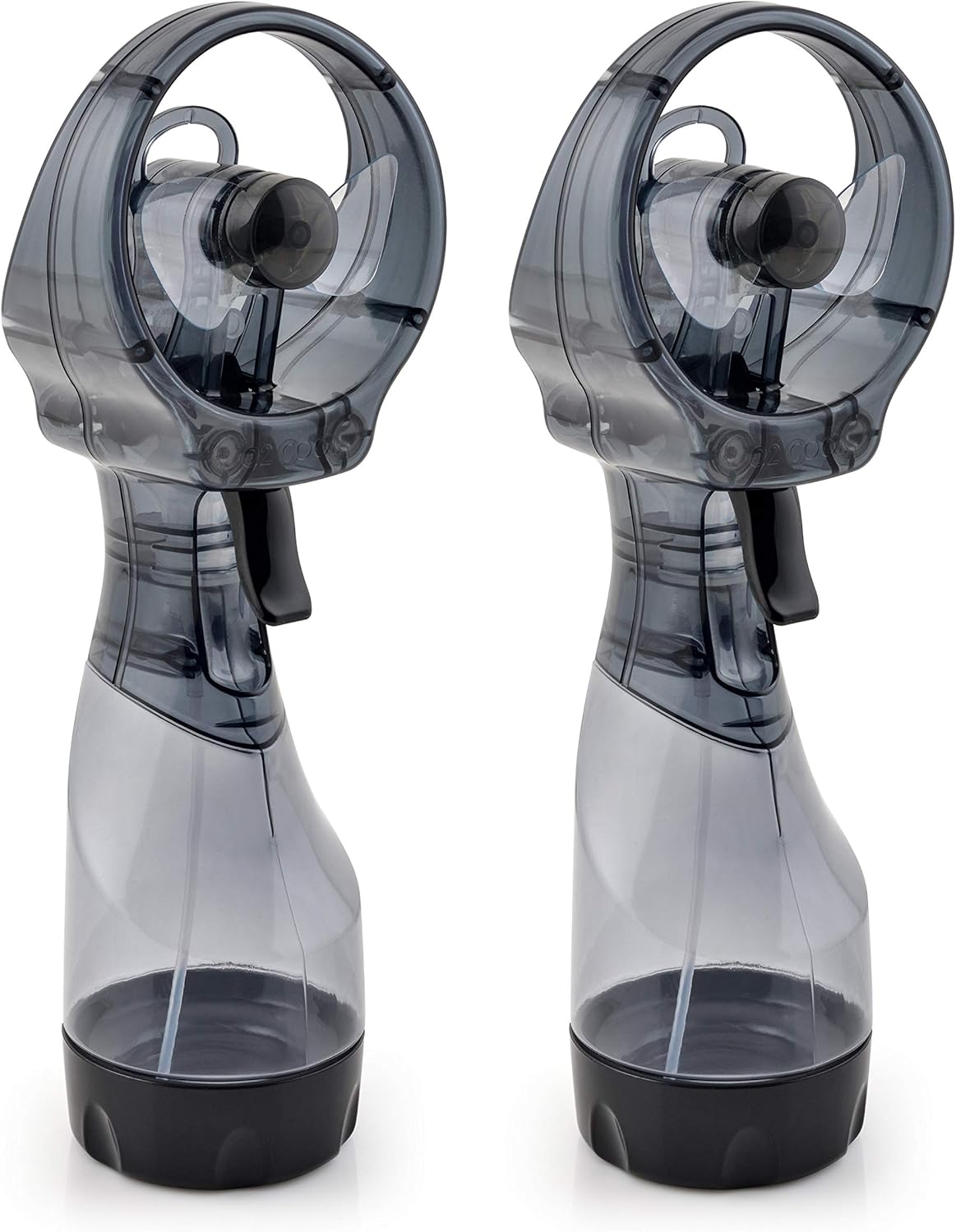 O2COOL Deluxe Handheld Misting Fan Battery Powered Green