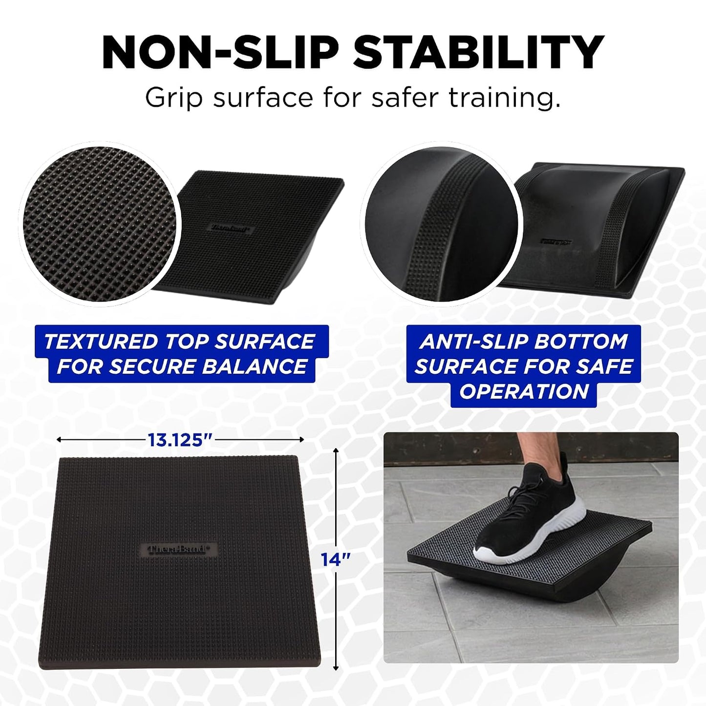 Theraband 23300 Rocker Balance Board for Rehab, Improved Posture, Balance and Stability Training