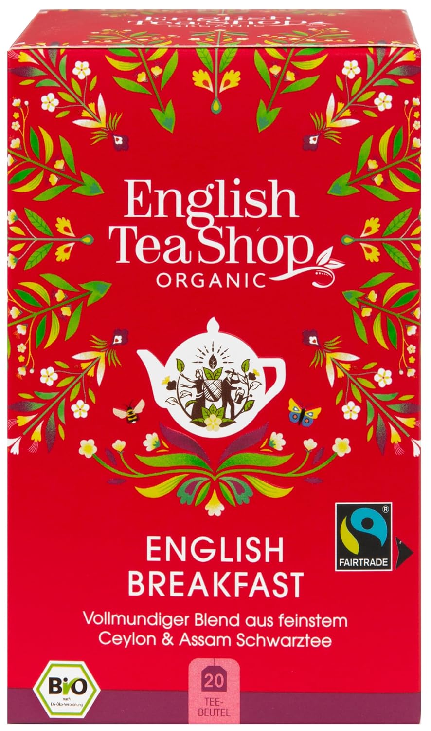 English Tea Shop Organic English Breakfast Tea - 20 Sachet Teabags
