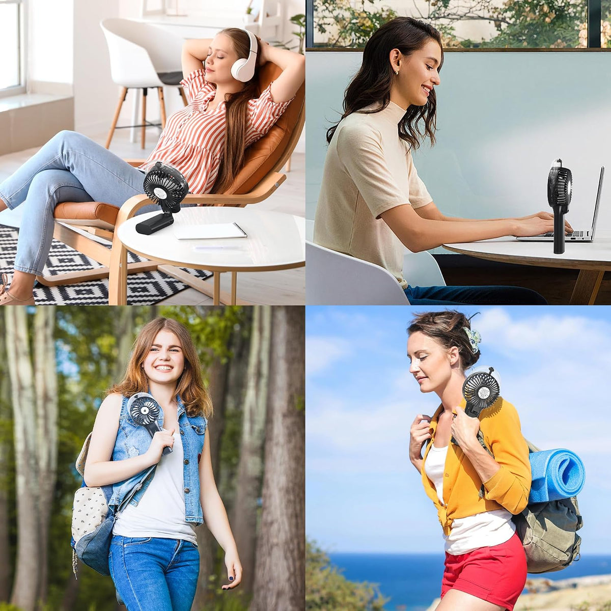 Portable Handheld Misting Fan, Nano-Mist Humidifier for Skincare & Makeup, 180° Foldable Desk Fan, Rechargeable Water Spray Fan for Disney Beach Cruise Essentials, Summer Gifts for Women Man Girls