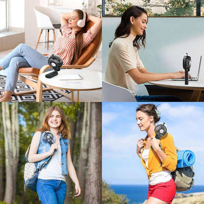 Portable Handheld Misting Fan, Nano-Mist Humidifier for Skincare & Makeup, 180° Foldable Desk Fan, Rechargeable Water Spray Fan for Disney Beach Cruise Essentials, Summer Gifts for Women Man Girls