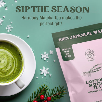 Harmony Lavender Matcha Powder 7.05 oz Bag - 20 Servings