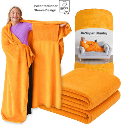 Super Blanky Wearable Blankets for Women & Men, Graduation Day Gift for Her, Cozy Gifts for Women, Wife Birthday Gifts Ideas